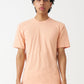 Peach Combed Cotton T-Shirt