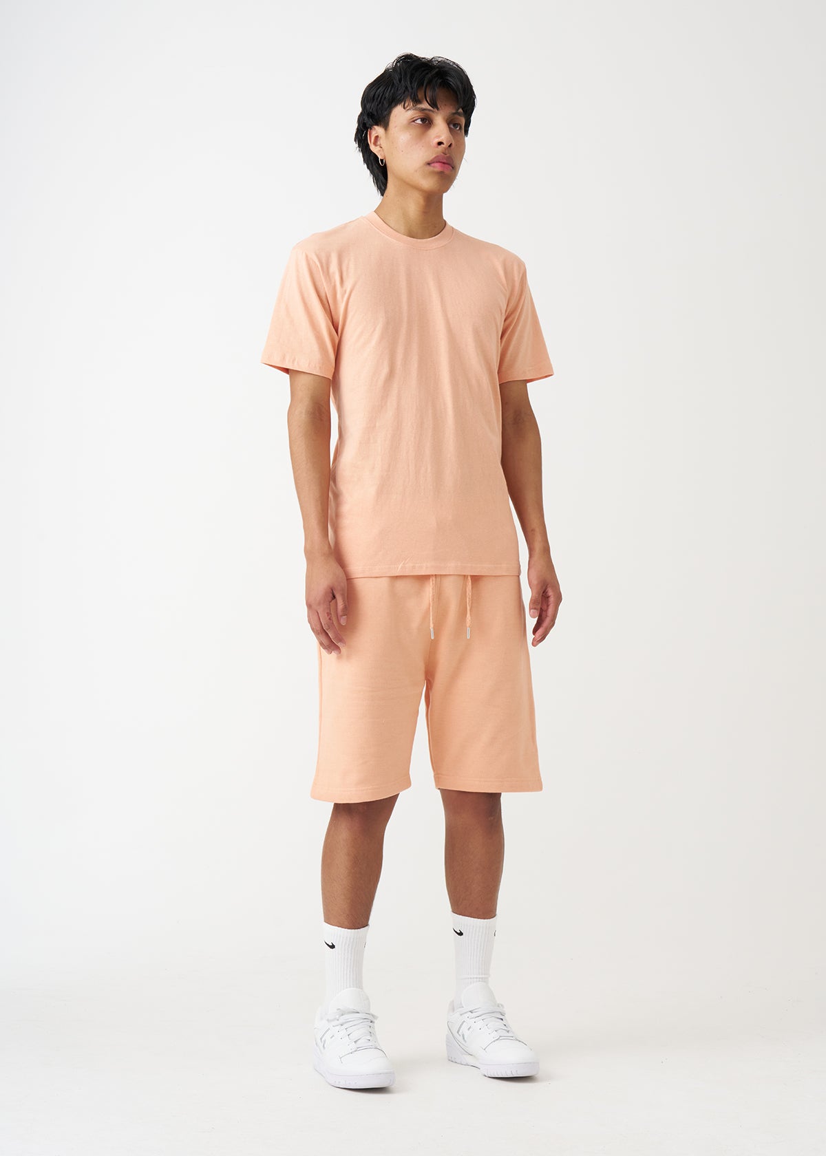 Peach T-Shirt And Short Set