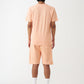 Peach T-Shirt And Short Set