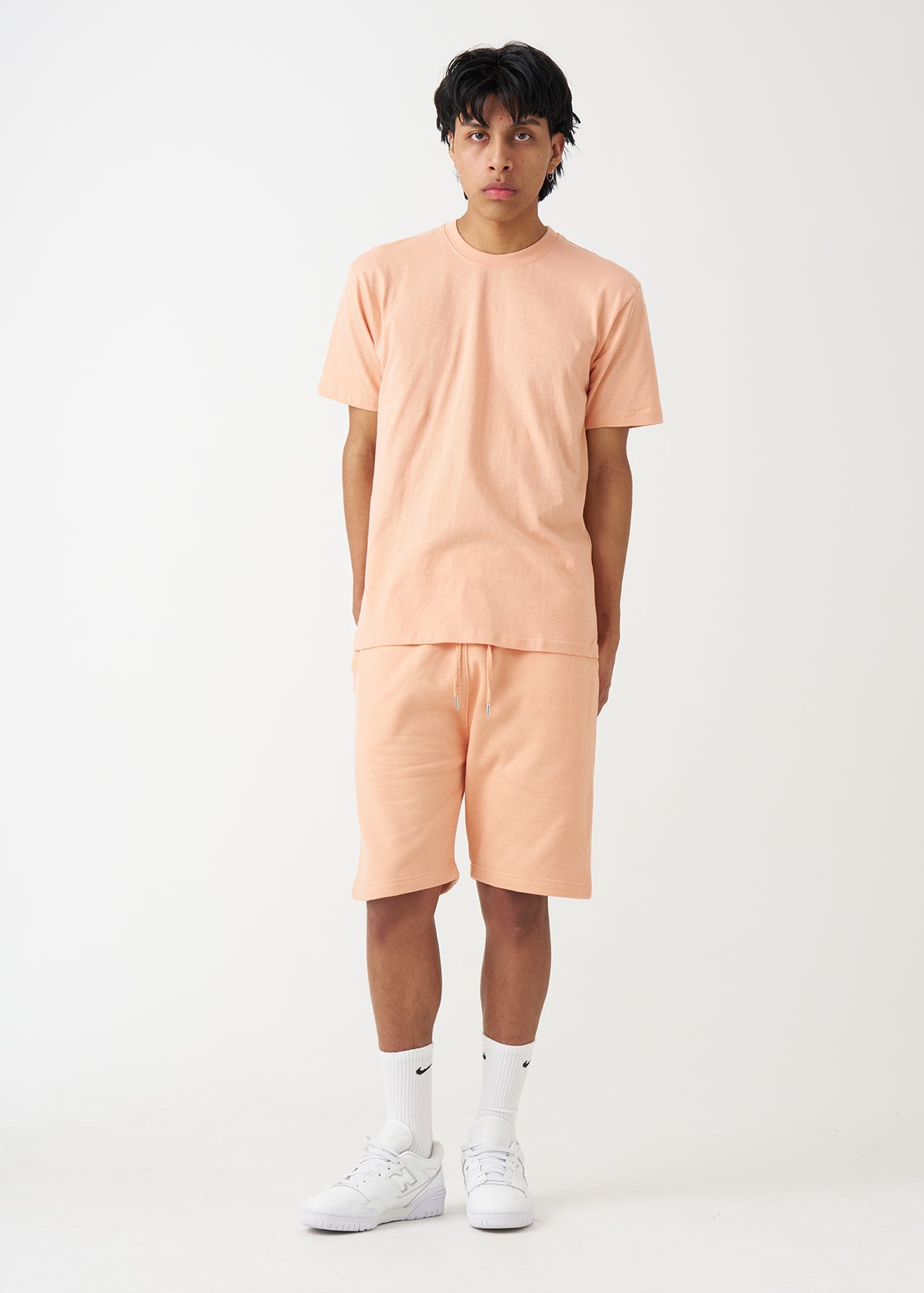 Peach T-Shirt And Short Set