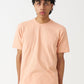 Peach Combed Cotton T-Shirt