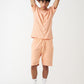 Peach T-Shirt And Short Set