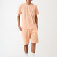 Peach T-Shirt And Short Set