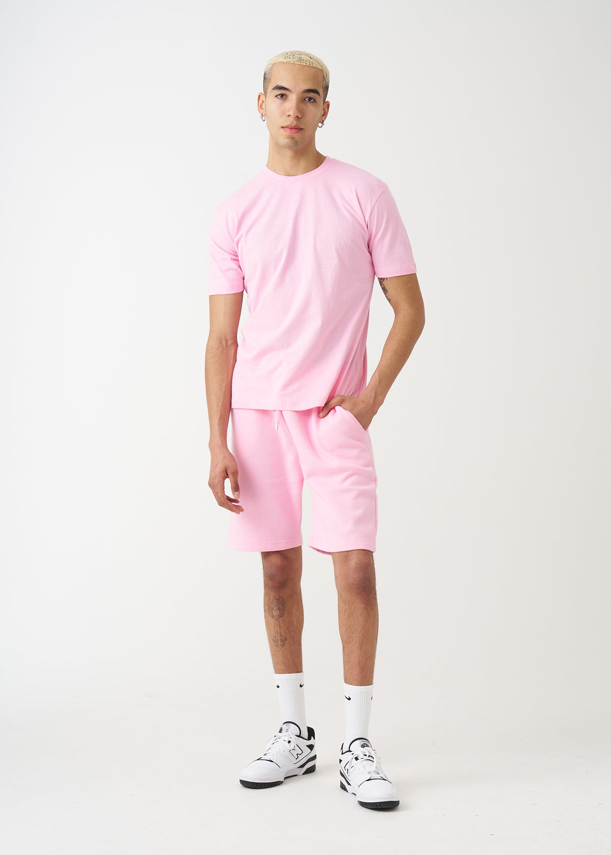 Light Pink T-Shirt And Short Set