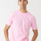 Pink Combed Cotton T-Shirt