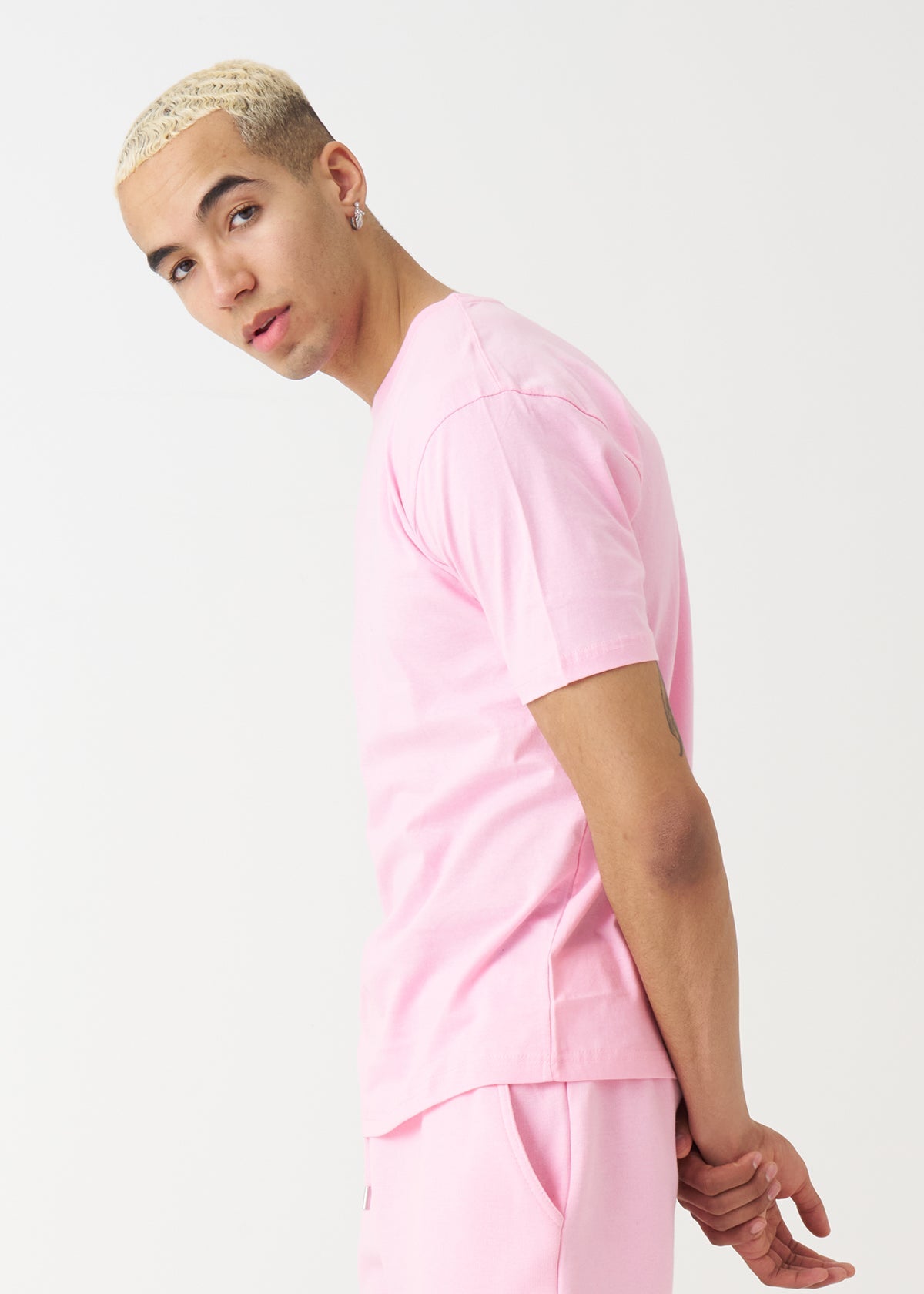 Pink Combed Cotton T-Shirt