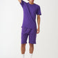 Purple T-Shirt And Short Set