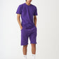 Purple T-Shirt And Short Set