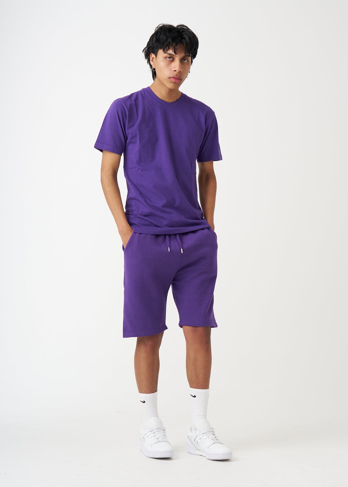 Purple T-Shirt And Short Set