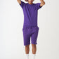 Purple T-Shirt And Short Set