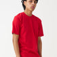 Red Combed Cotton T-Shirt