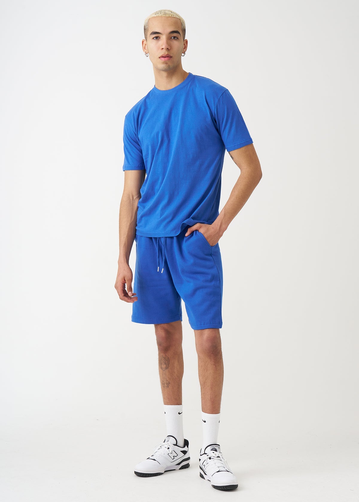 Royal Blue T-Shirt And Short Set