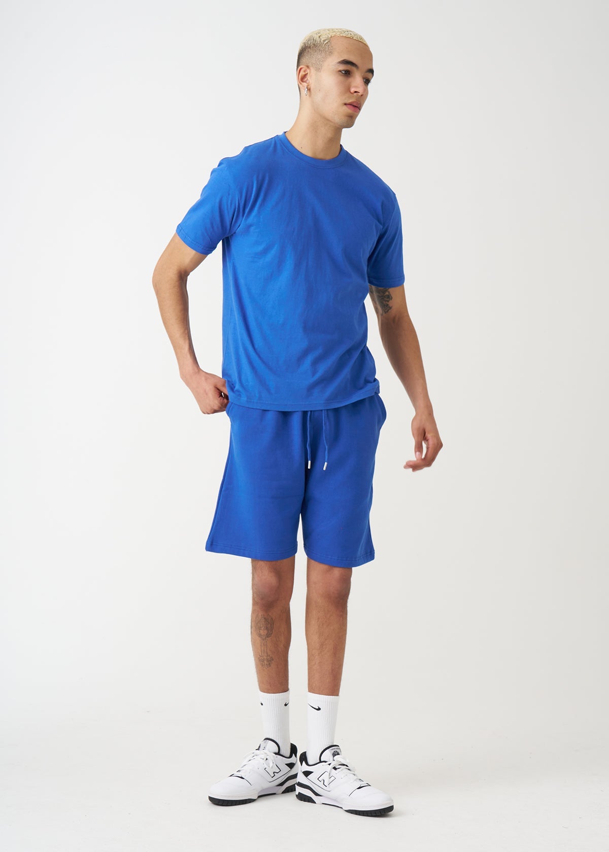 Royal Blue T-Shirt And Short Set