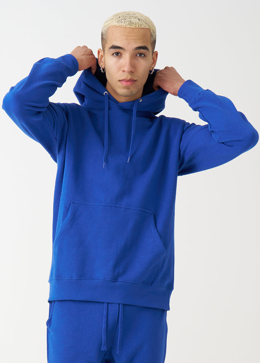 Royal Blue Heavy Blend Fleece Hooded Sweatshirt