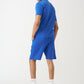 Royal Blue T-Shirt And Short Set