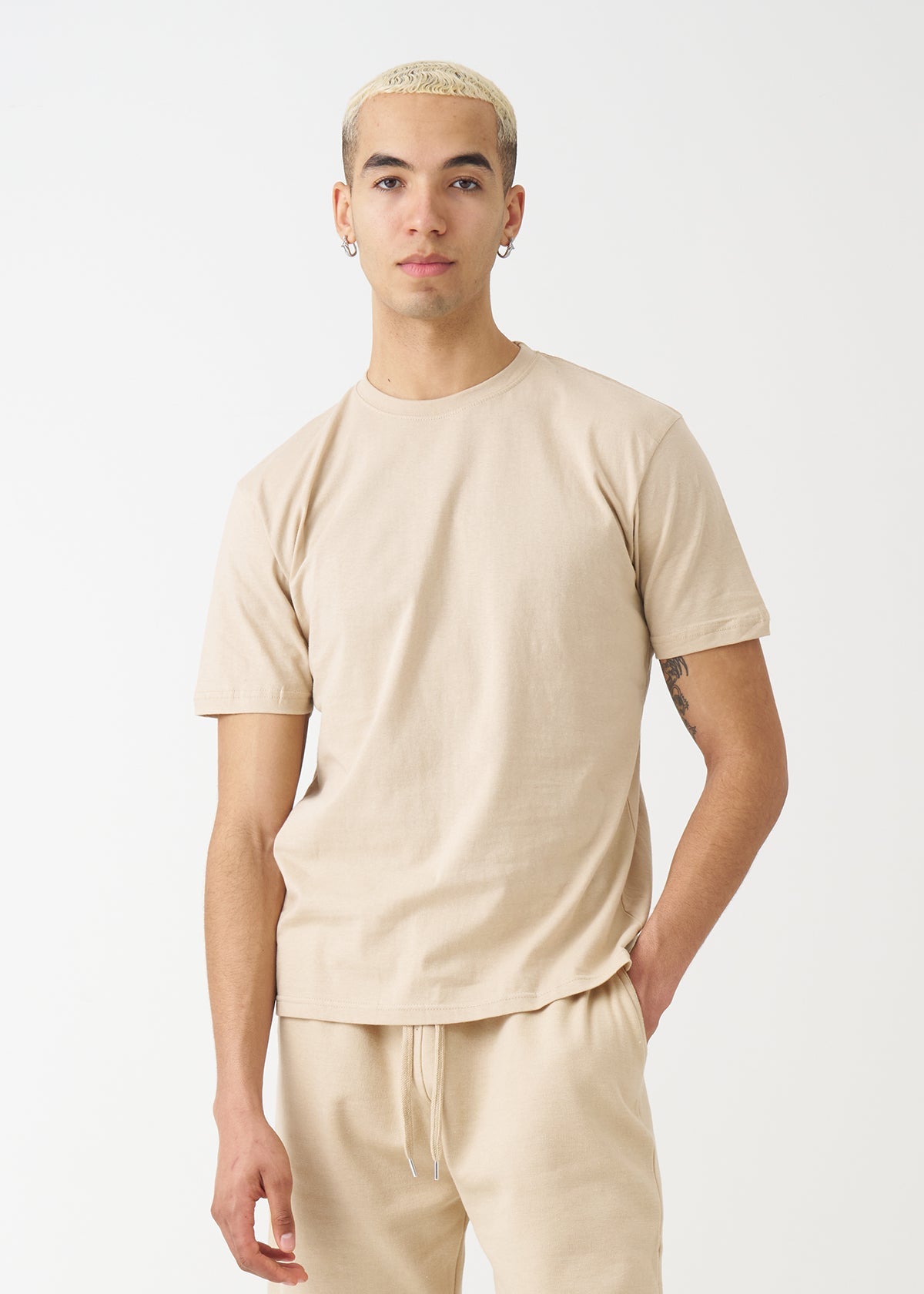 Sand Combed Cotton T-Shirt