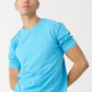 Sky Blue Combed Cotton T-Shirt