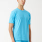 Sky Blue Combed Cotton T-Shirt