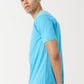 Sky Blue Combed Cotton T-Shirt