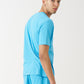 Sky Blue Combed Cotton T-Shirt