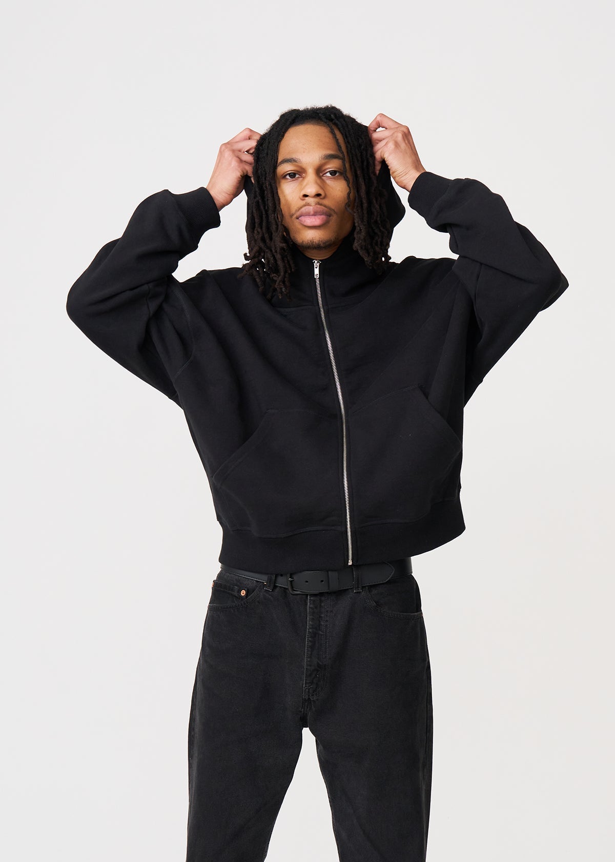 Oversized Heavyweight Full-Zip Sweatshirt