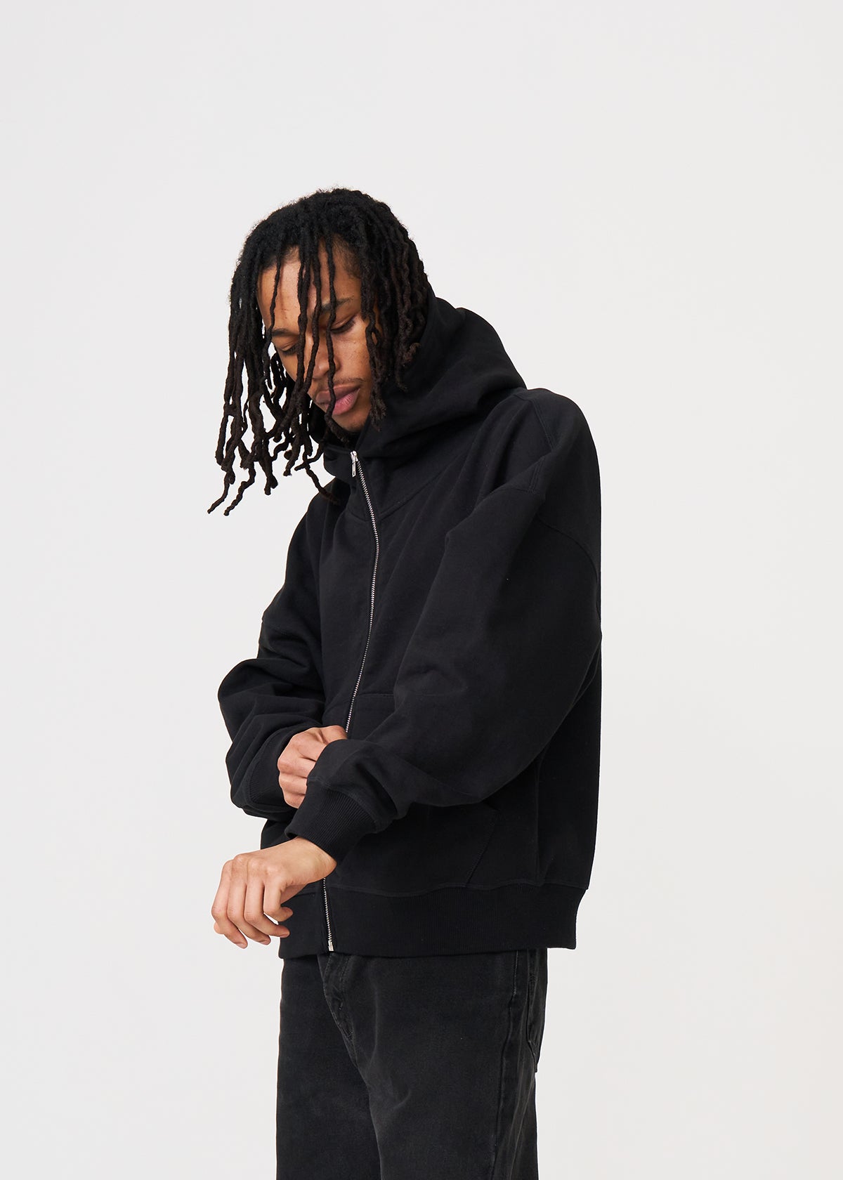 Oversized Heavyweight Full-Zip Sweatshirt