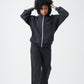 14 OZ French Terry Garment Dye Fleece Hooded Sweatsuit