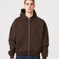 Oversized Heavyweight Full-Zip Sweatshirt