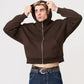 Oversized Heavyweight Full-Zip Sweatshirt