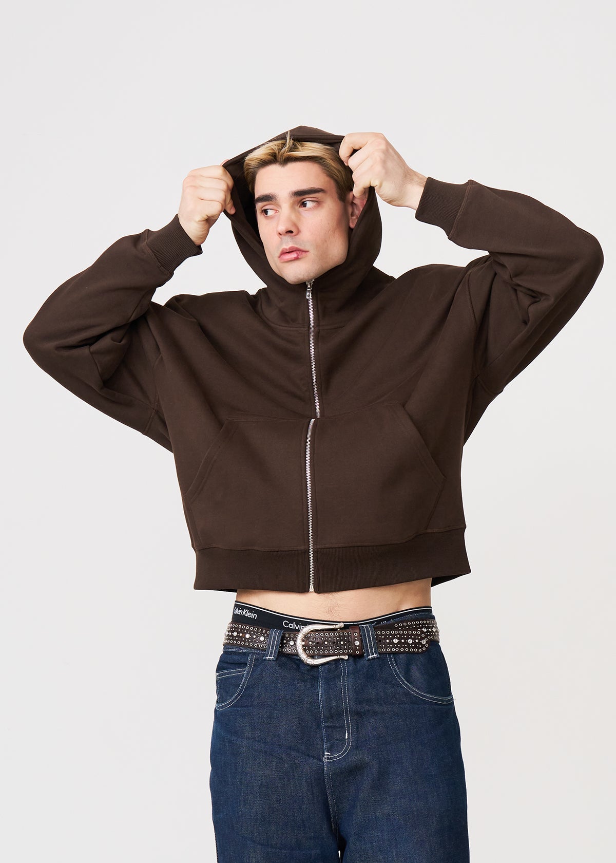 Oversized Heavyweight Full-Zip Sweatshirt