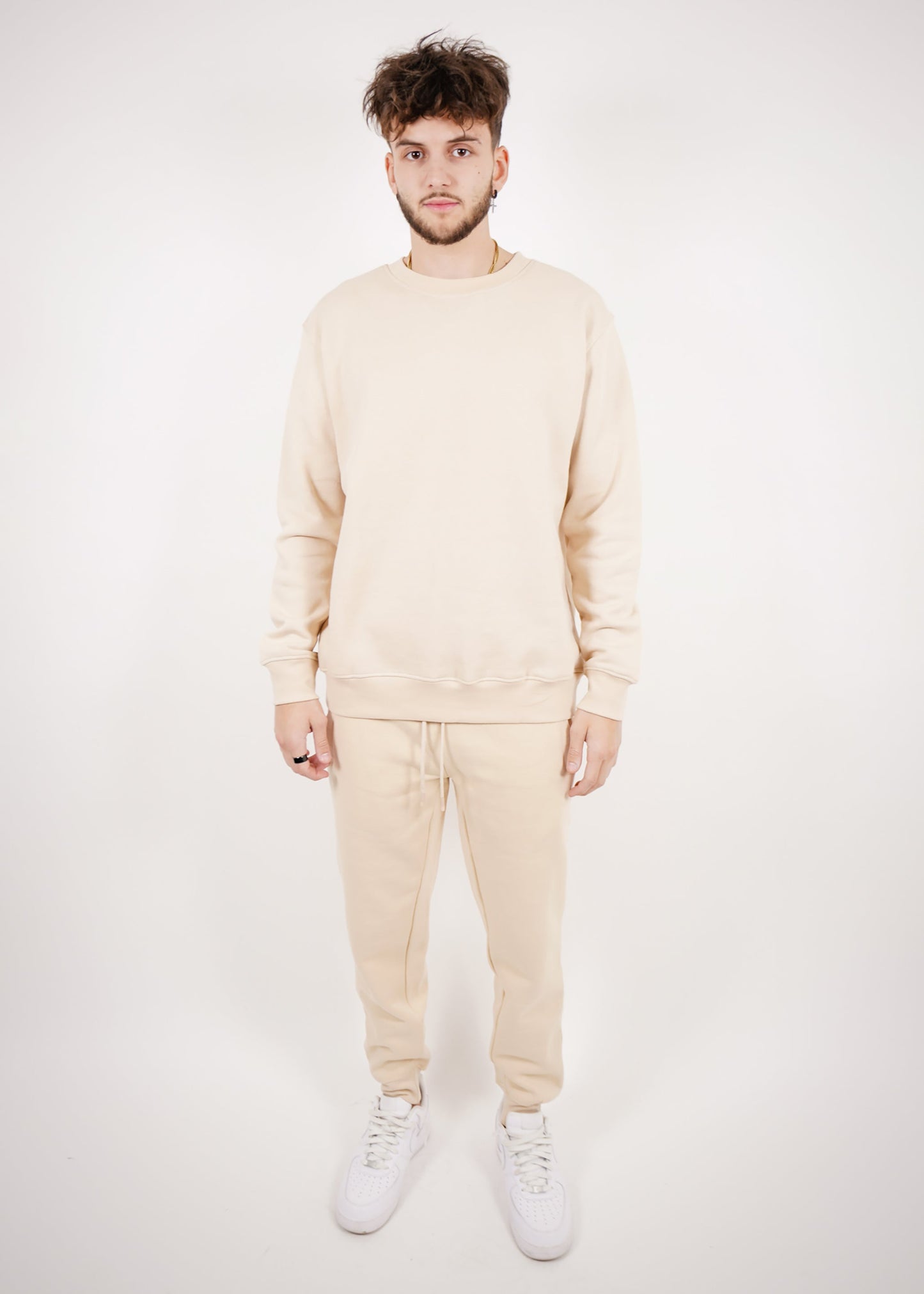 Tight Fleece Crew-Neck SweatSuit