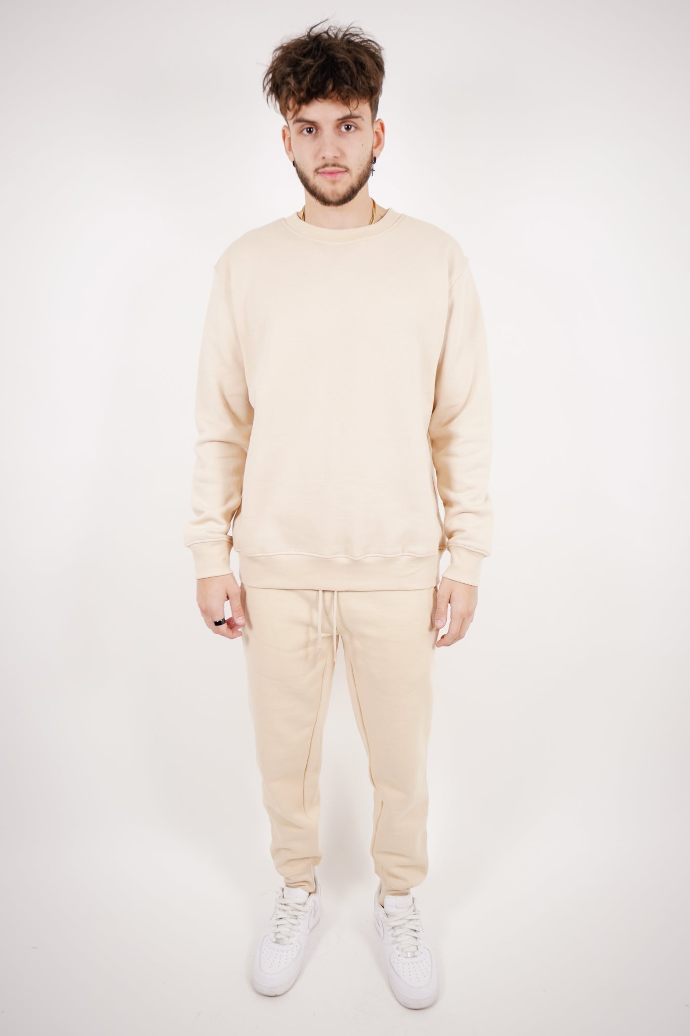 Tight Fleece Crew-Neck SweatSuit