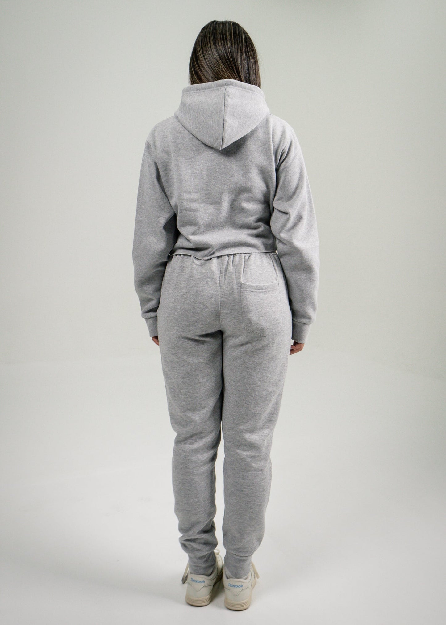 Heather Gray Crop Top SweatSuit