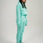 Mint Crop Top SweatSuit