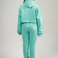 Mint Crop Top SweatSuit