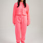 Neon Pink Crop Top SweatSuit