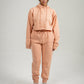 Peach Crop Top SweatSuit