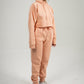 Peach Crop Top SweatSuit