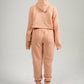 Peach Crop Top SweatSuit