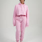 Pink Crop Top SweatSuit