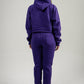 Purple Crop Top SweatSuit