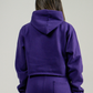 Purple Hooded Crop Top