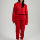 Red Crop Top SweatSuit