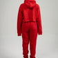 Red Crop Top SweatSuit