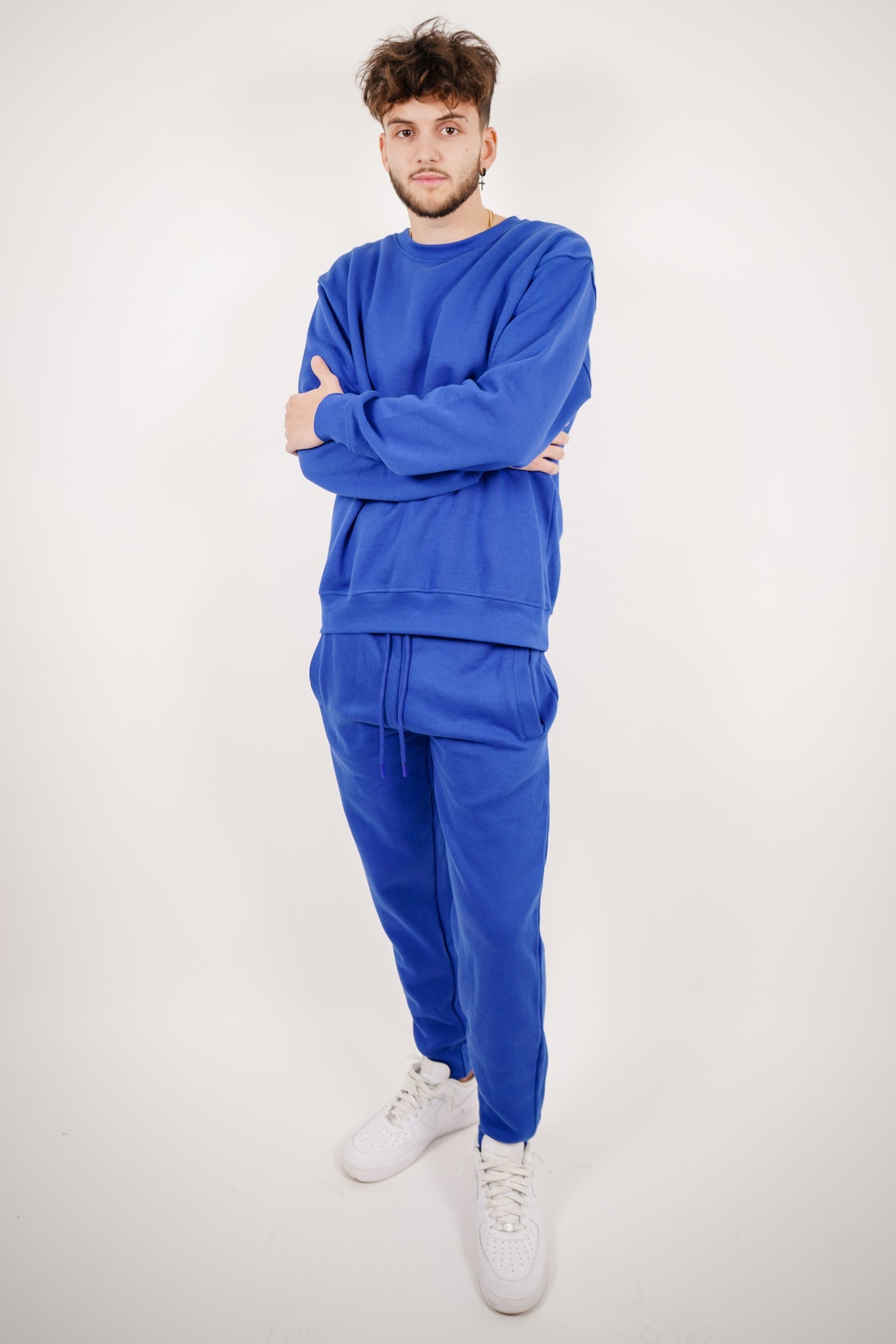 Tight Fleece Crew-Neck SweatSuit