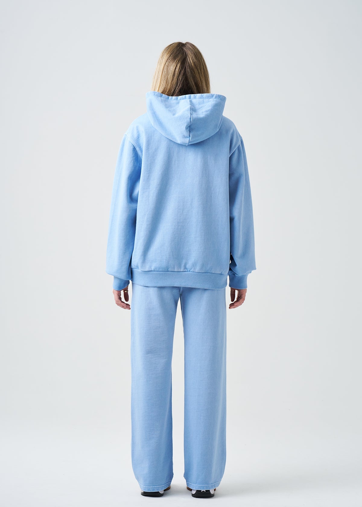 14 OZ French Terry Garment Dye Fleece Hooded Sweatsuit