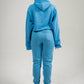 Sky Blue Crop Top SweatSuit