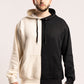 Split Color Heavy Blend Fleece Hooded Sweatshirt