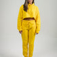 Yellow Crop Top SweatSuit